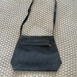 First Class Nora Lozza Grey Crossbody Purse